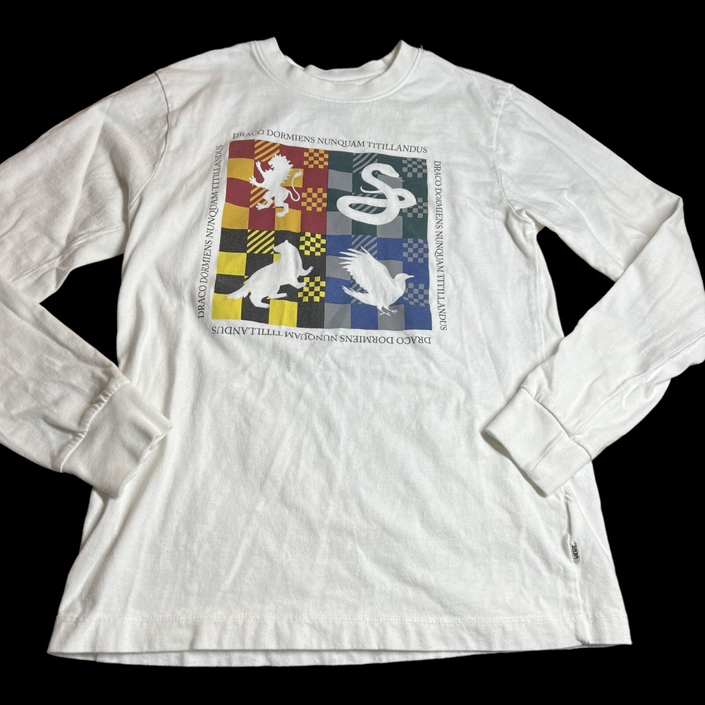 Harry Potter Vans Youth T Shirt Size XS Girls Long Sleeve Extra Small Hogwarts